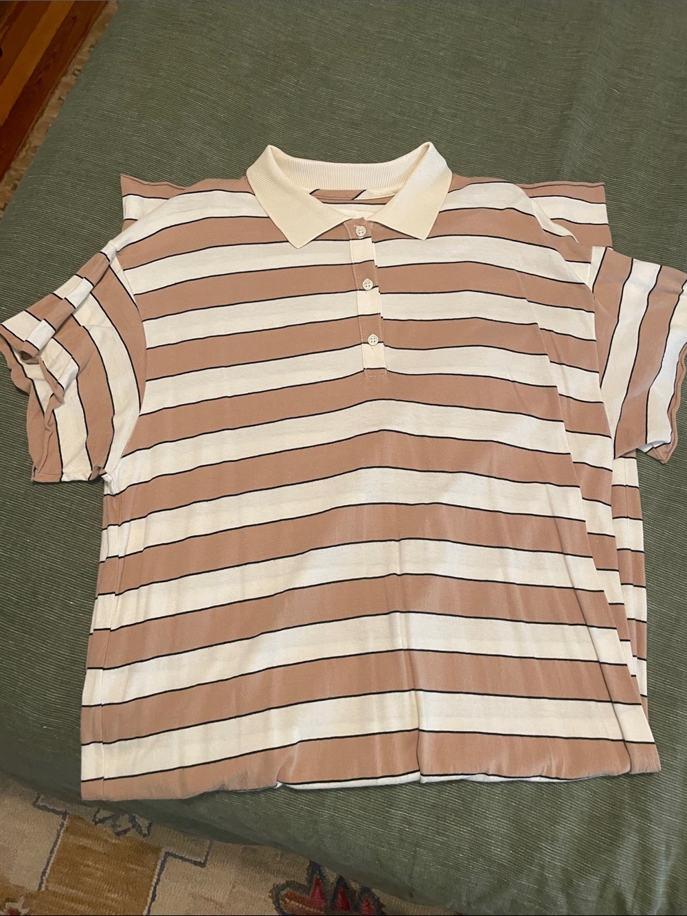 The Great Polo Dress Tan Rugby Stripe - Picture 8 of 10